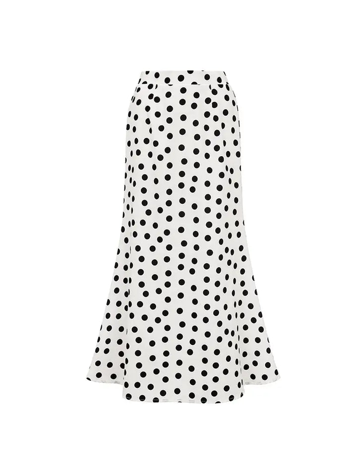 Polka Dot Ruffle Vintage Swimsuit Vacation Set