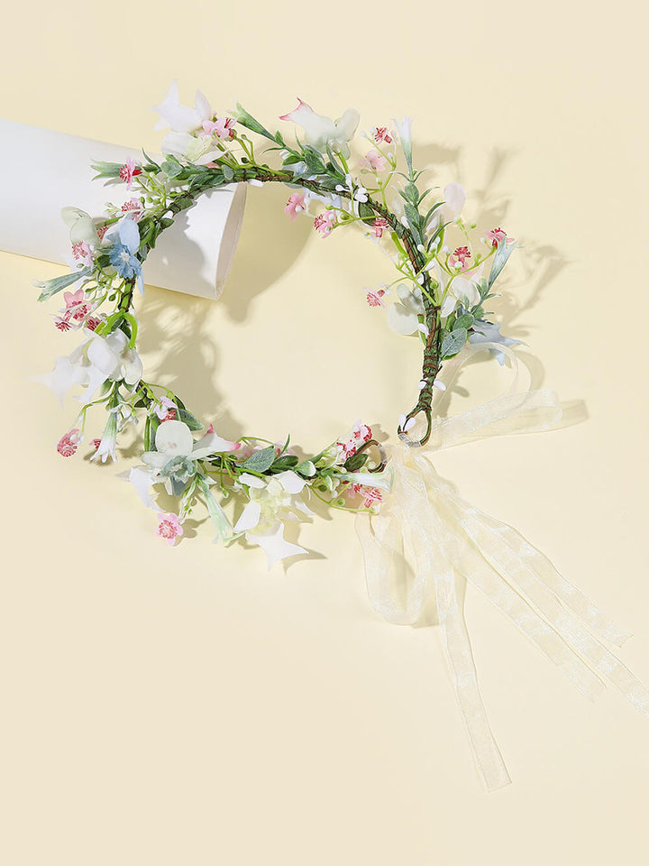 Bridal Flower Crown - Camellias & White Magnolia