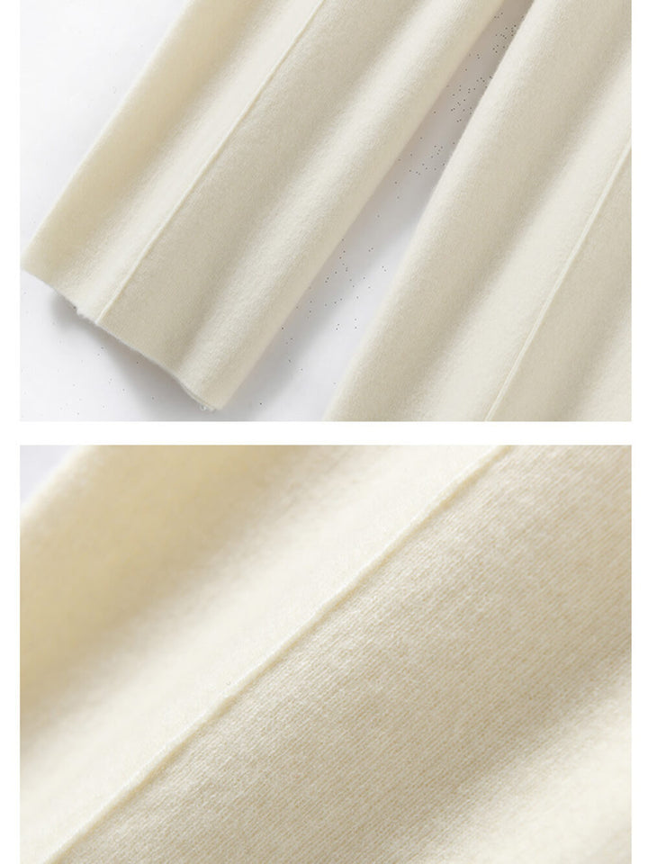 3D Seam Drawstring Cotton Long Pants