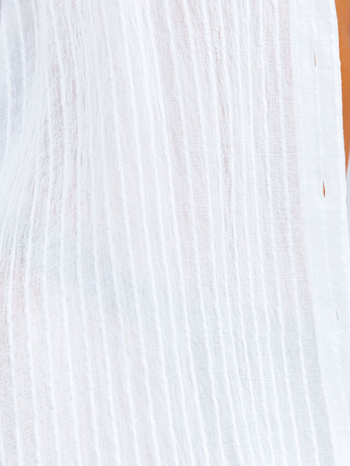 Striped Shirt Beach Cover Up Cutie Tunic
