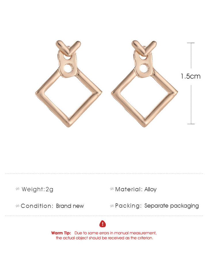 Statement Stud Earrings - Trendy Cute Geometric