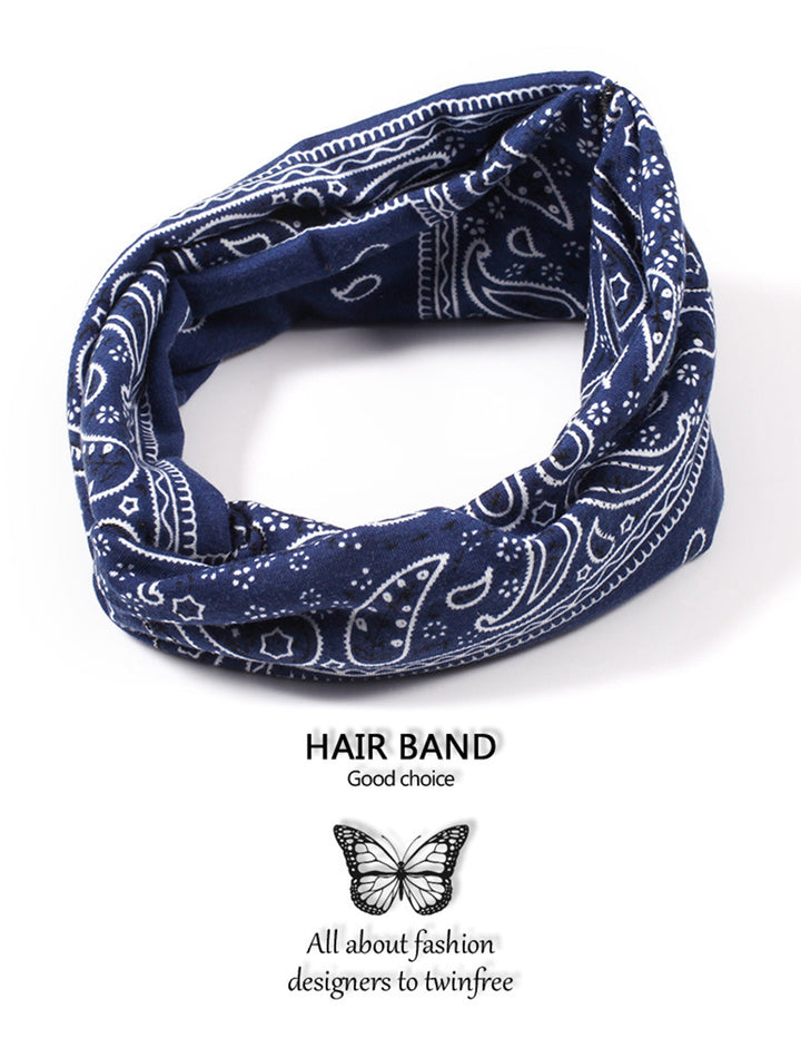 Paisley Boho Broadside Knot Headband