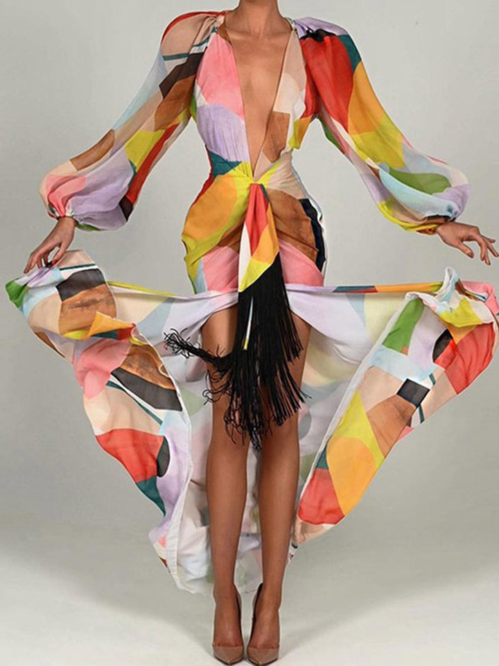 Swing Swing V-Neck Maxi Dress
