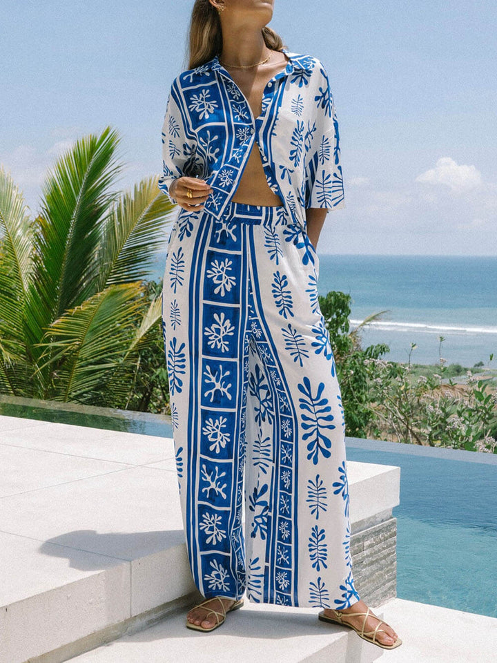 Unique Ethnic Abstract Print Set