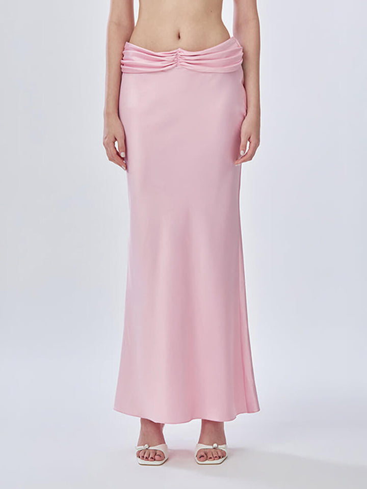 Satin Fishtail Skirt