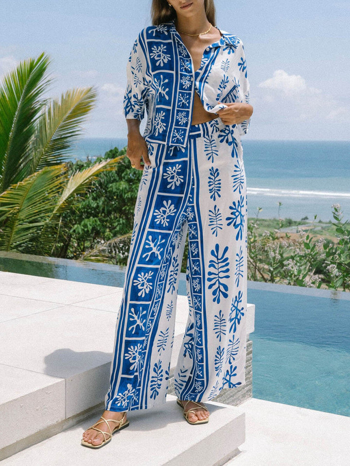 Unique Ethnic Abstract Print Set