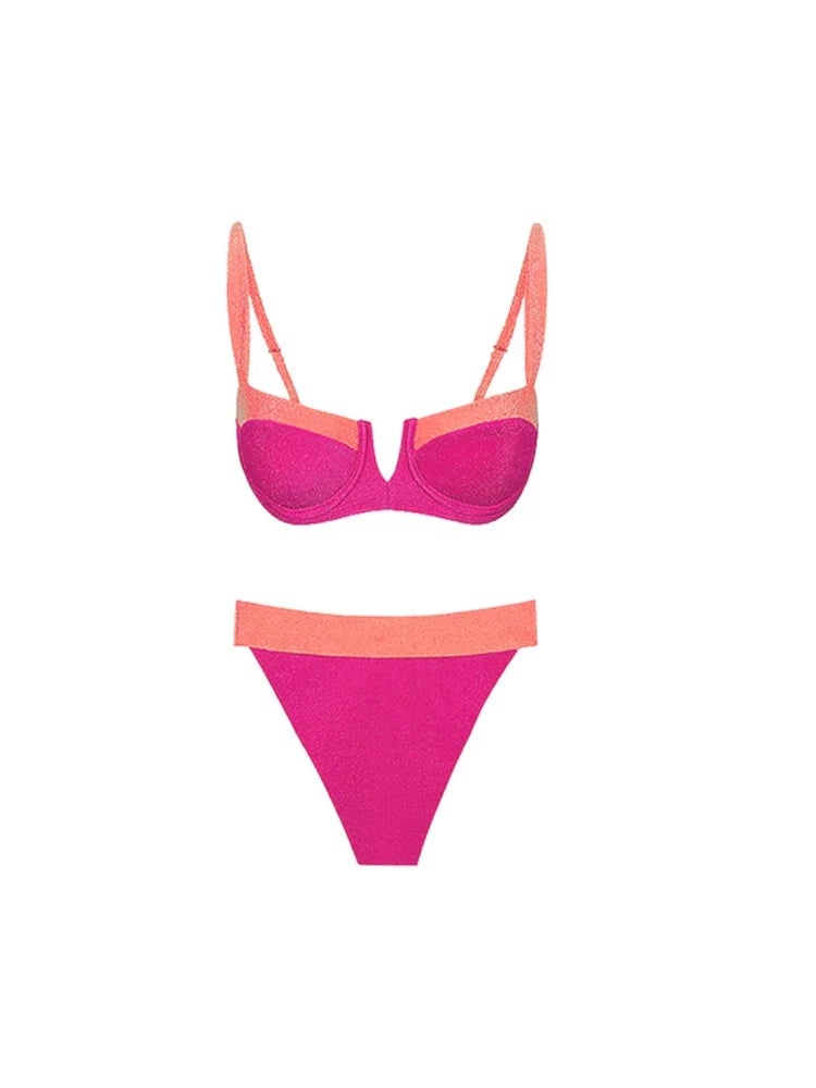 Fluorescent Sexy Bikini Set