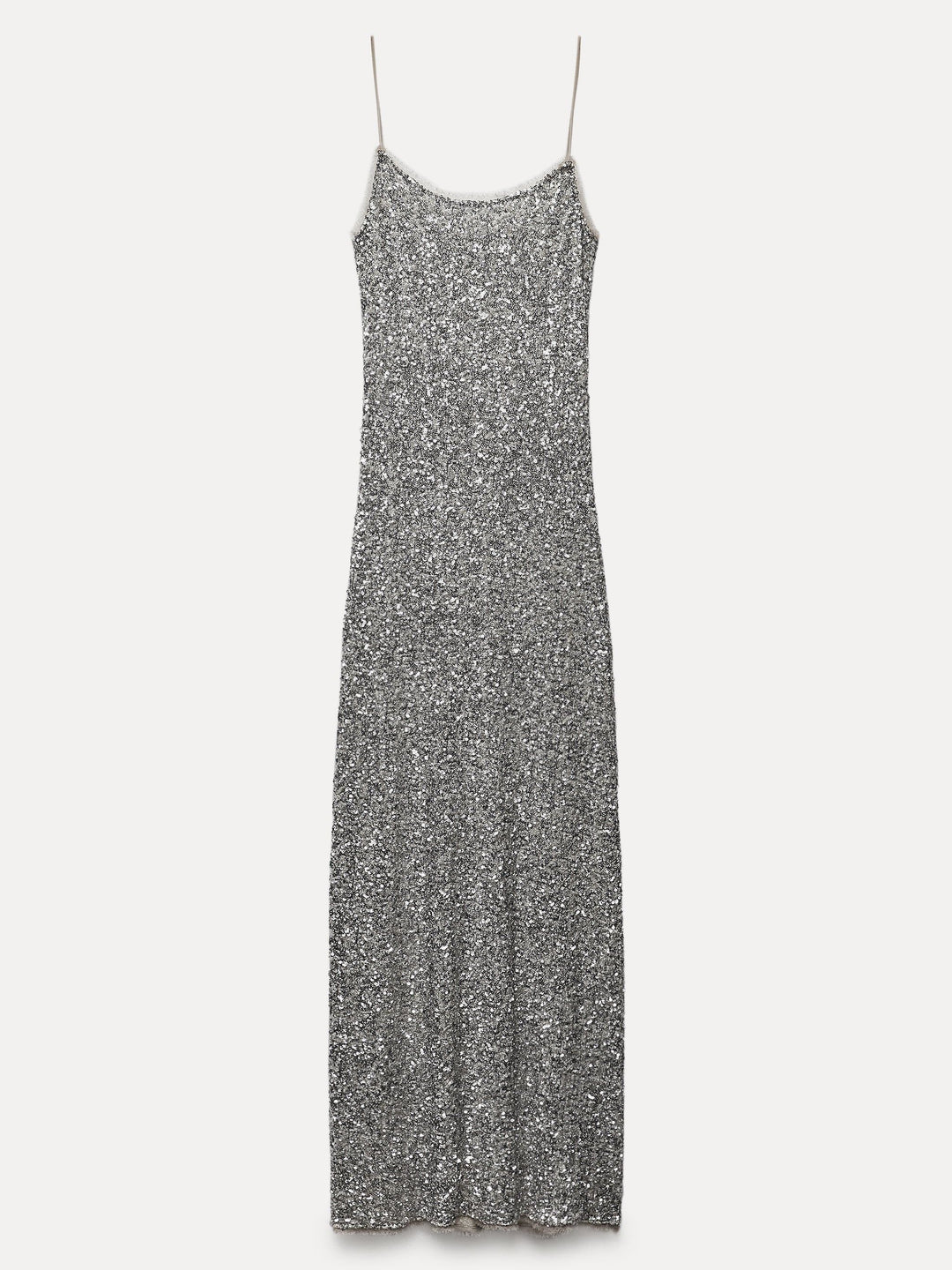 Sequin Slip Round Neck Dress