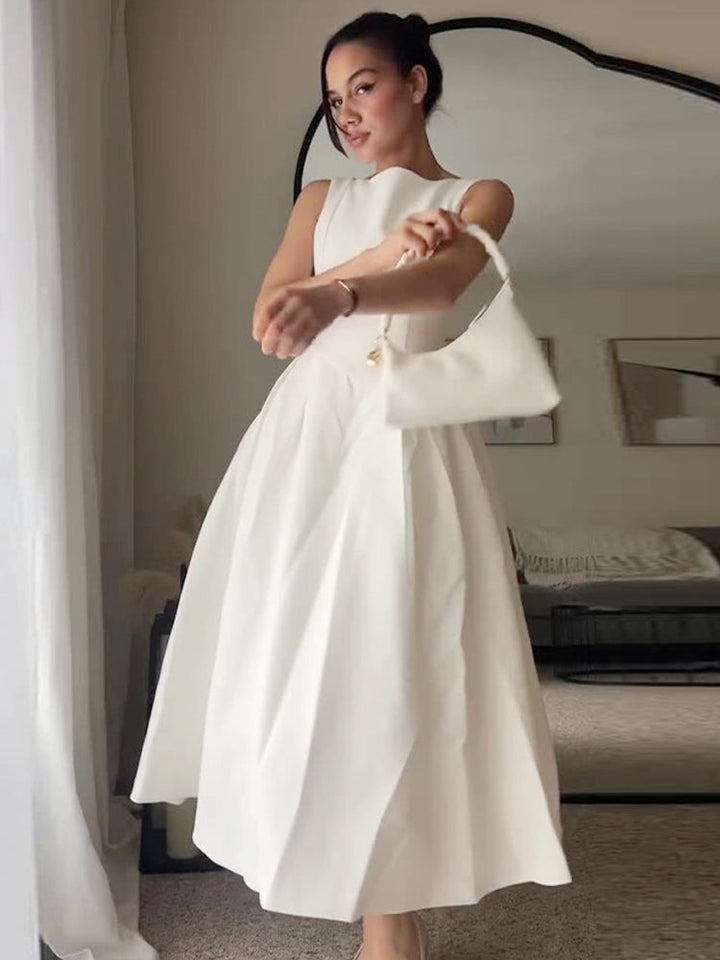 SLEEVELESS BACKLESS DRESS