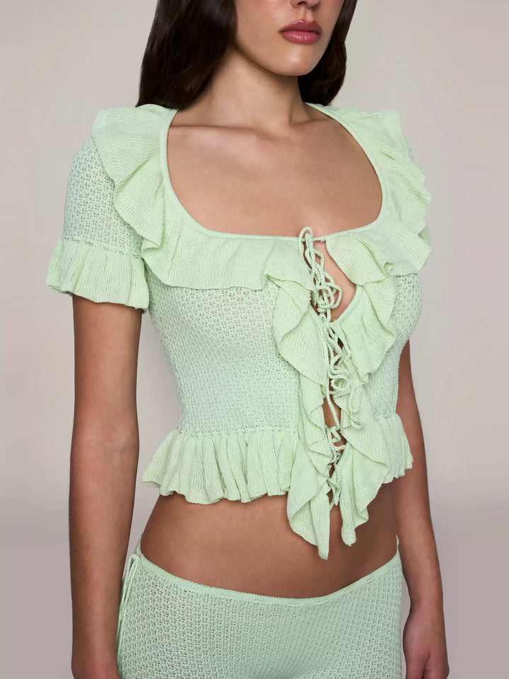 طقم شورتات مزينة بالكرانيش