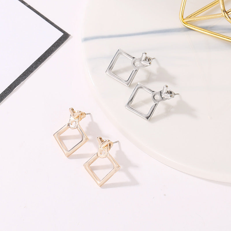 Statement Stud Earrings - Trendy Cute Geometric