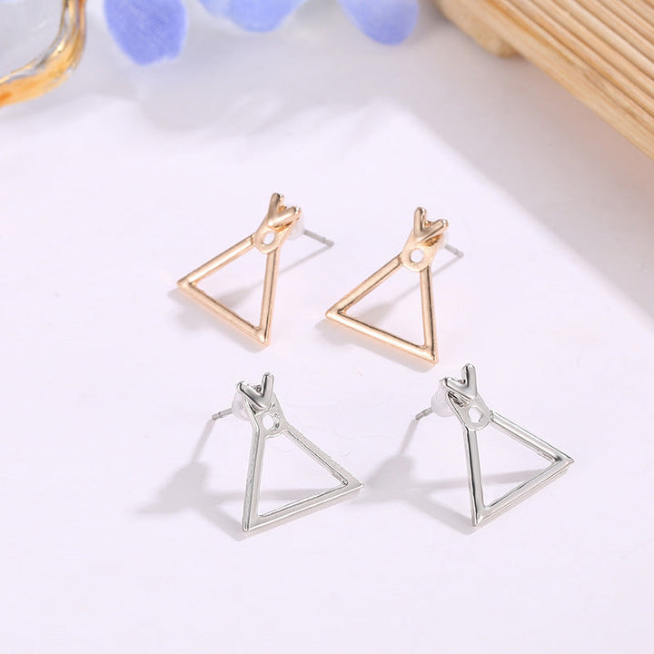 Statement Stud Earrings - Trendy Cute Geometric