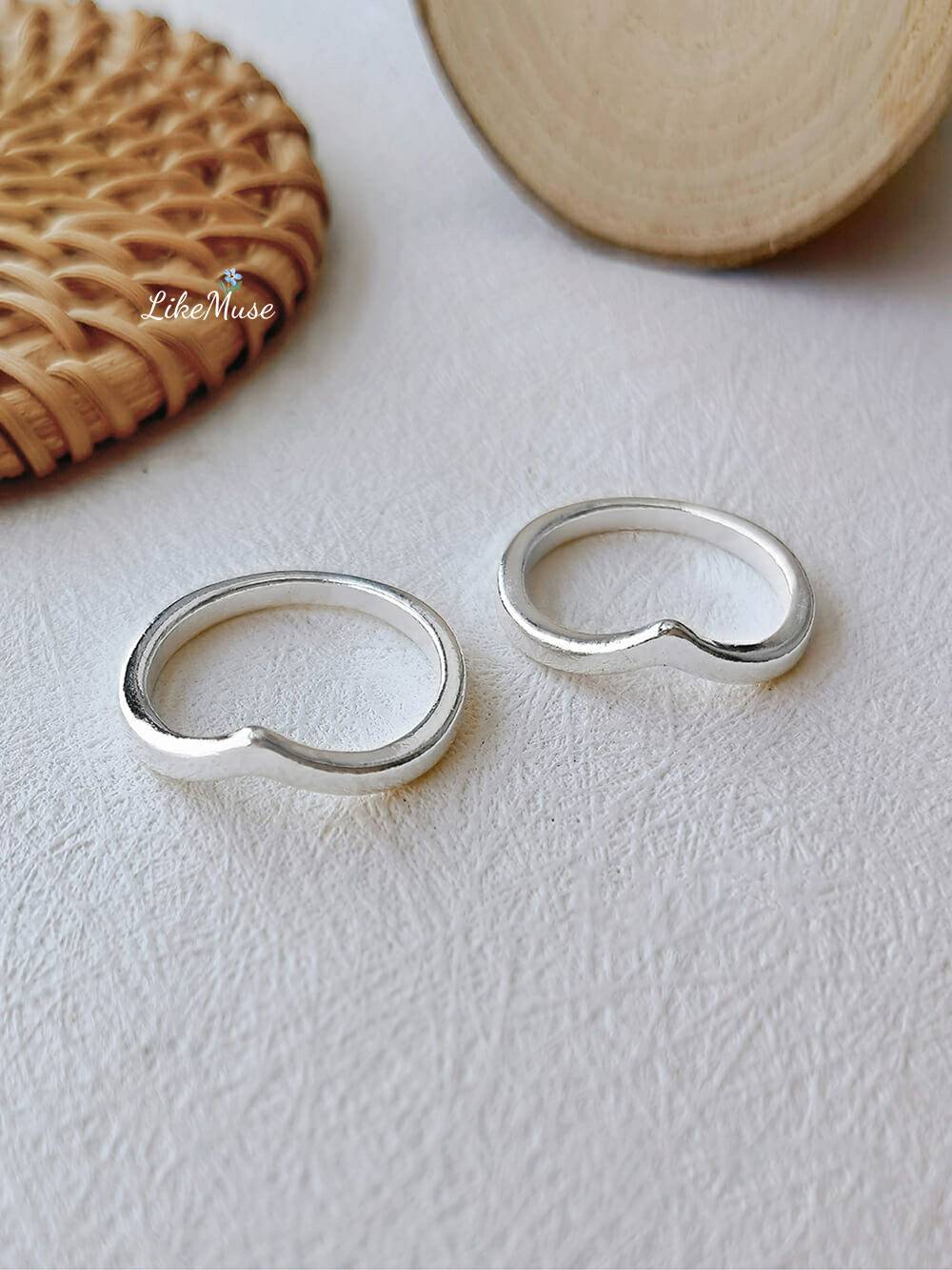 Boho Rings - Geometric Star & Moon Set 12pcs