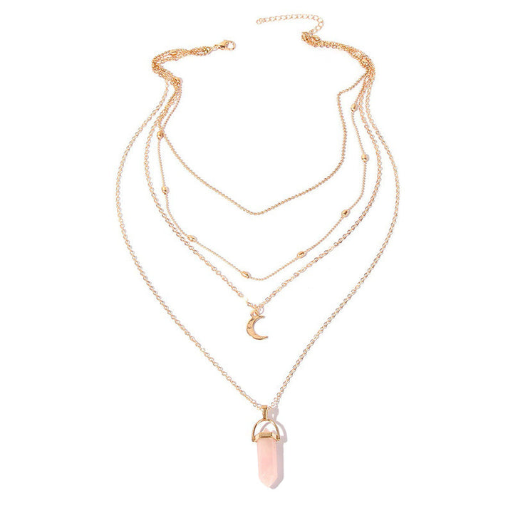 Crystal Quartz Healing Pendant Necklace