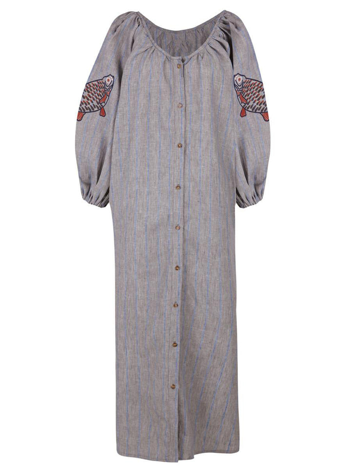 Melite Blue Midi Dress