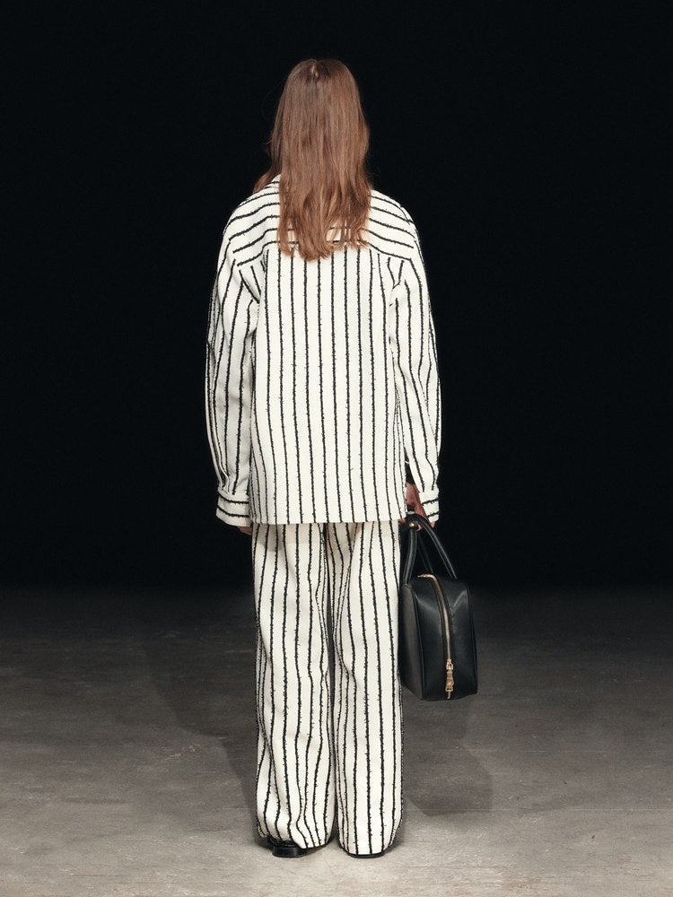 Casual Loose-Fit Striped Shirt