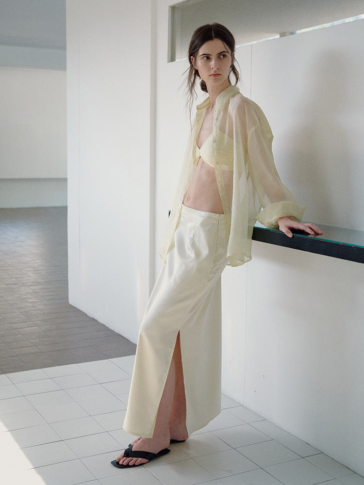 Sheer Long Sleeve Sun Protection Shirt