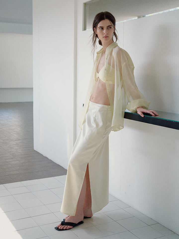 Sheer Long Sleeve Sun Protection Shirt