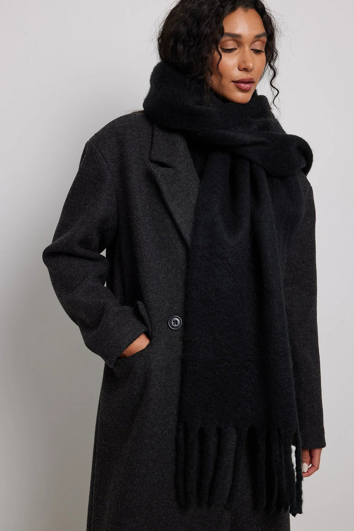 Soft Braided Tassle Scarf