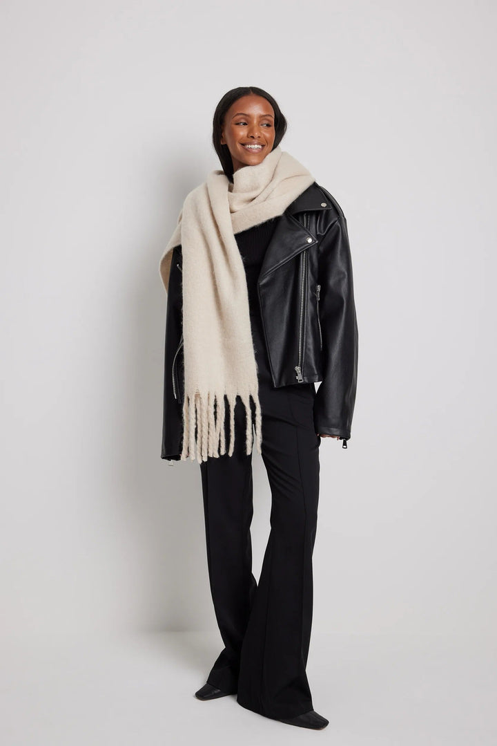 Soft Braided Tassle Scarf