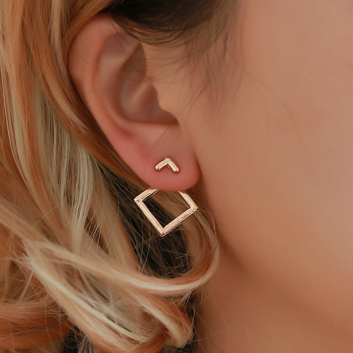 Statement Stud Earrings - Trendy Cute Geometric