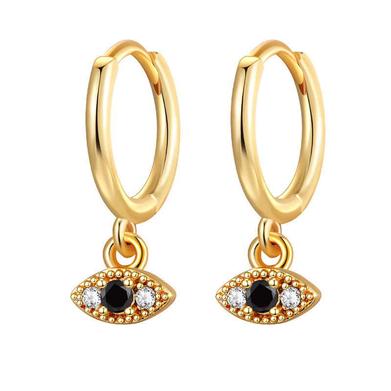 Statement Stud Earrings - Bohemian Round Coin Zircon