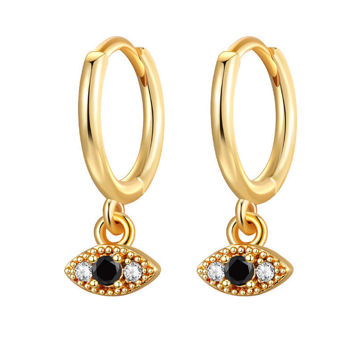 Statement Stud Earrings - Bohemian Round Coin Zircon