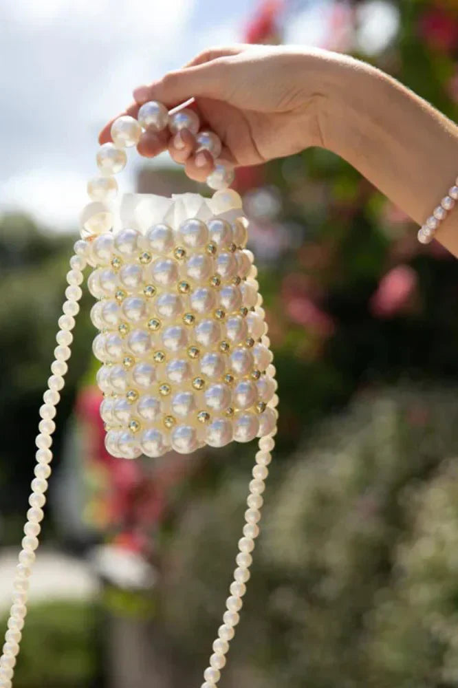 Renate Pearl Bucket Bag
