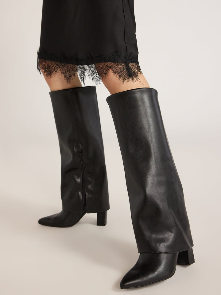 Pointed toe high heel western boots