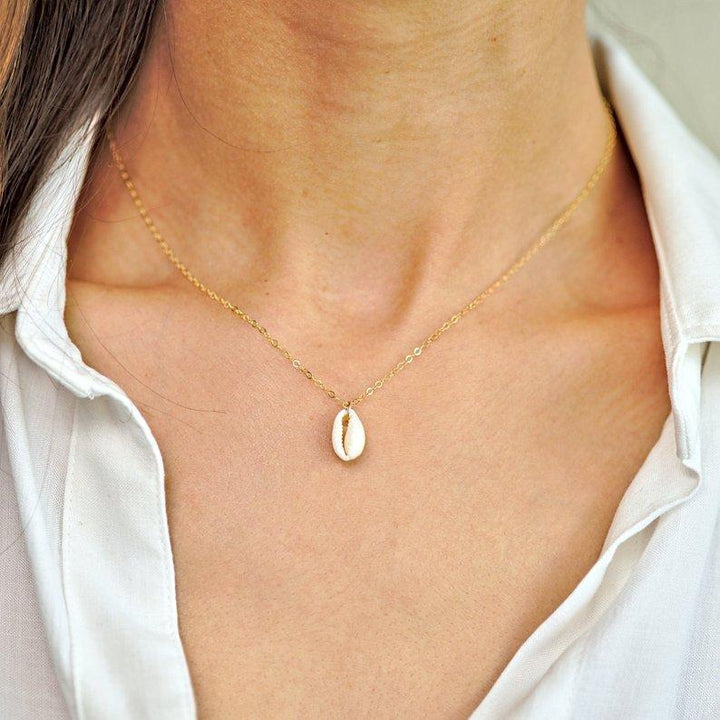 Statement Boho Necklace - Conch Shell Pendant